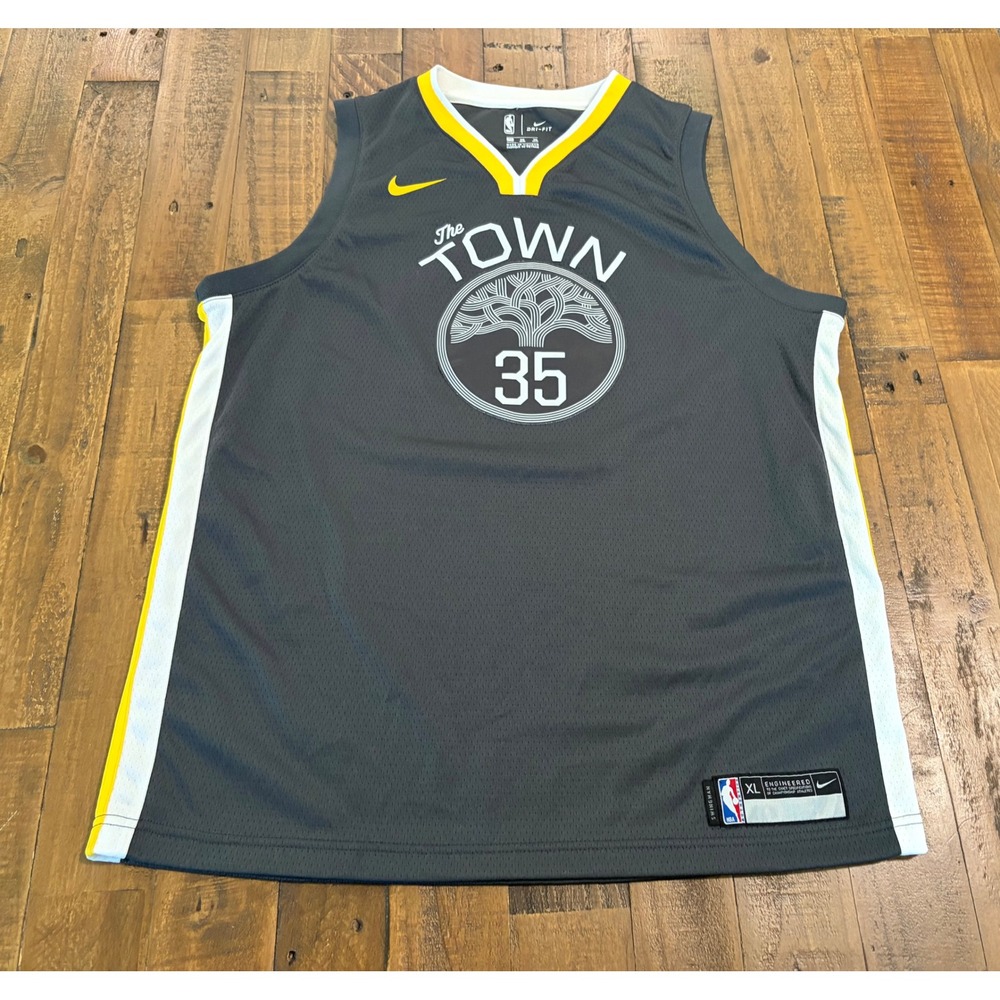 Nike Kids Golden State Warriors Kevin Durant The Town Jersey Grey XL 18-20